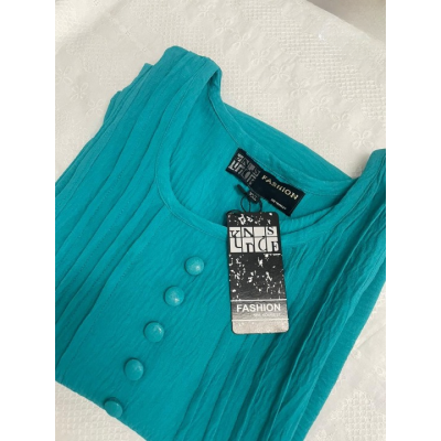 Textured Button Detail Kurti