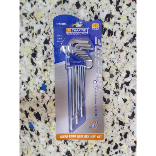 Topfine Extra-Long Arm Hex Key Set