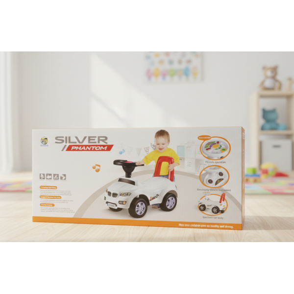 Silver Phantom Baby Ride-On Car