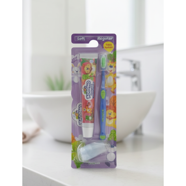 Kids Soft Toothbrush & Toothpaste Set