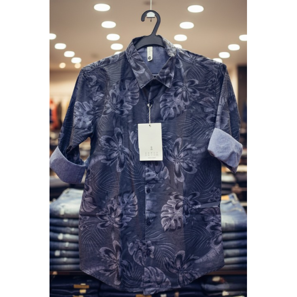 Men’s Floral Printed Casual Shirt
