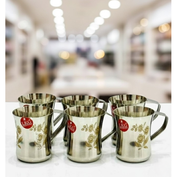 Premium Silver Laser Print Tumbler Set