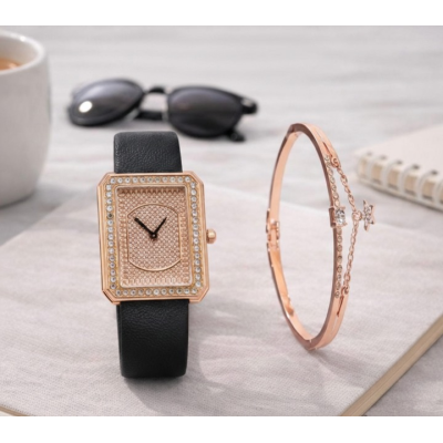 Luxury Rose Gold Watch &...