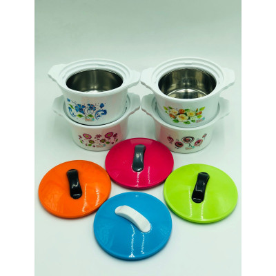 Floral Insulated Hot Pot Set