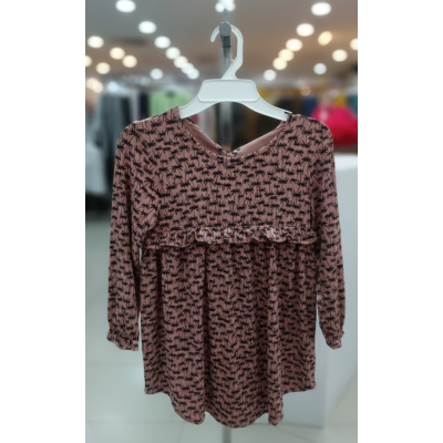 Girls’ Printed Long-Sleeve...