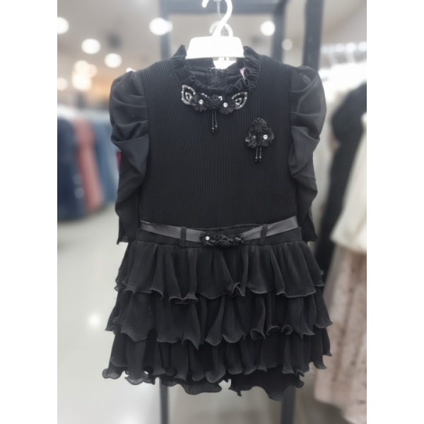 Girls’ Black Party Dress